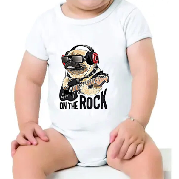 Body infantil Pug on the Rock - Imagem 4