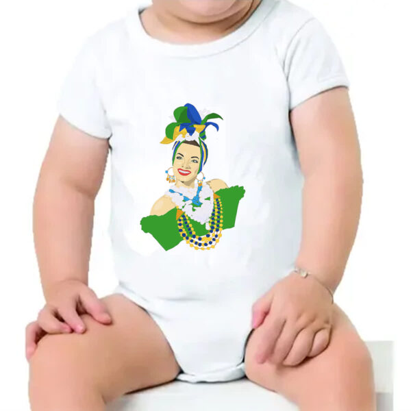 Body infantil Carmen Miranda Ilustracao - Imagem 4