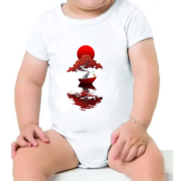 Body infantil Bonsai Barco Japan Arte - Imagem 4