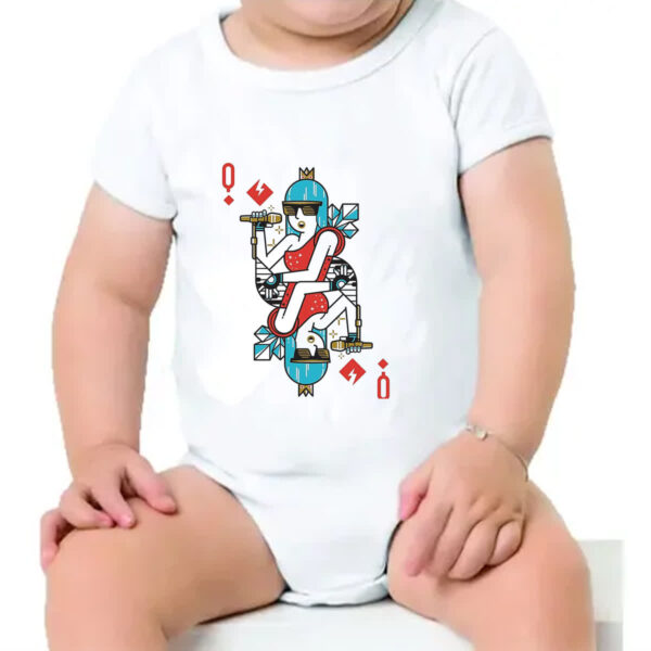 Body infantil Baralho Rainha Lady Gaga - Imagem 4
