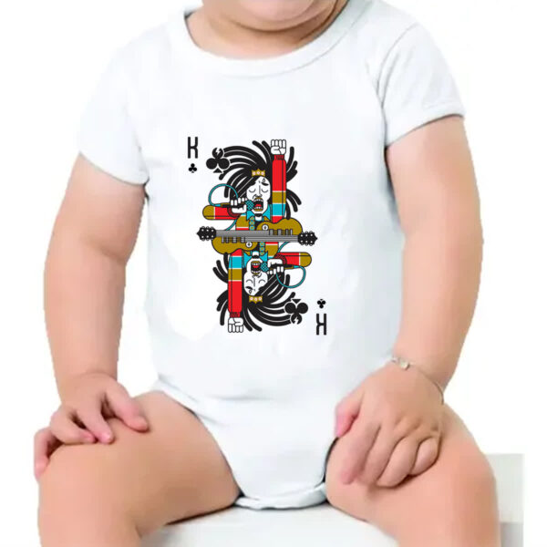 Body infantil Baralho Rei Bob Marley - Imagem 4