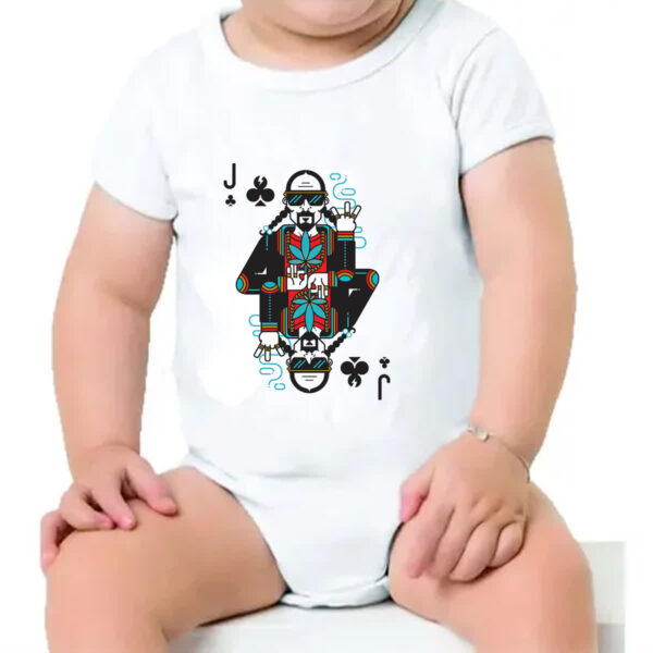 Body infantil Baralho Valete Snoop Dogg - Imagem 4