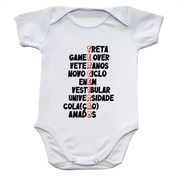 Body infantil Terceirao Acrostico