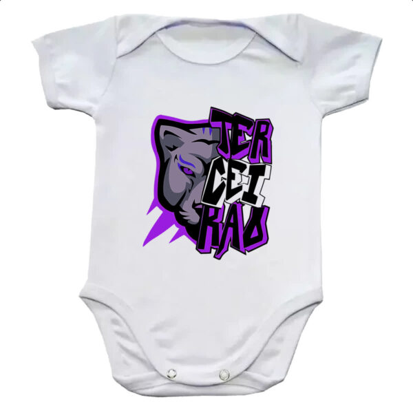 Body infantil Terceirao Pantera rosto