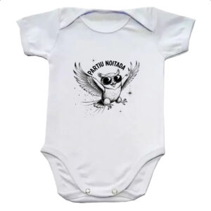 Body infantil Partiu Noitada Coruja