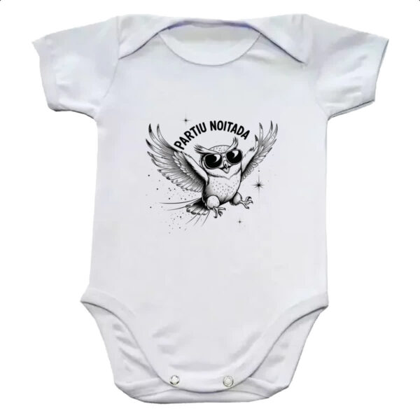 Body infantil Partiu Noitada Coruja