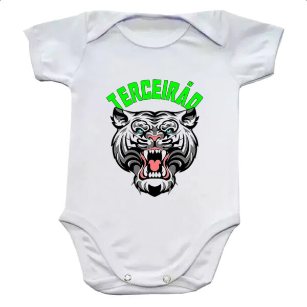 Body infantil Terceirao Tigre rugindo
