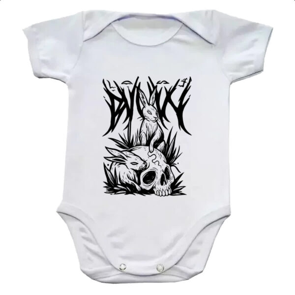 Body infantil Coelho Negro Dark Rabbit