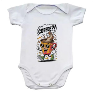 Body infantil Cafe andando e perguntando