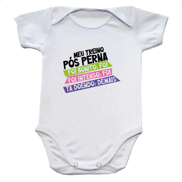 Body infantil Meu treino pos perna doi demais