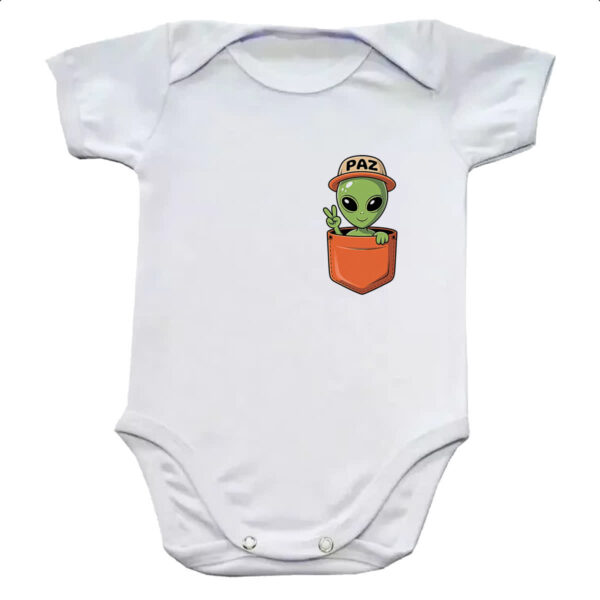 Body infantil ET paz e amor no bolso