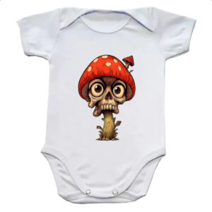 Body infantil Cogumelo Skull