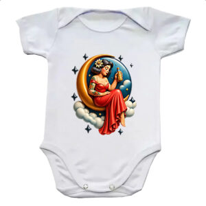 Body infantil Diva na Lua tomando uma