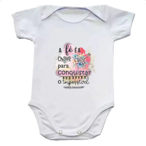 Body infantil Gospel A fe e a chave