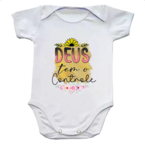 Body infantil Gospel Deus tem controle