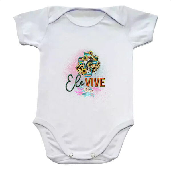 Body infantil Gospel Ele vive