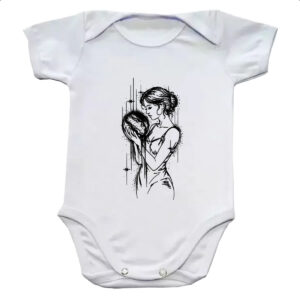 Body infantil Mae natureza linear arte