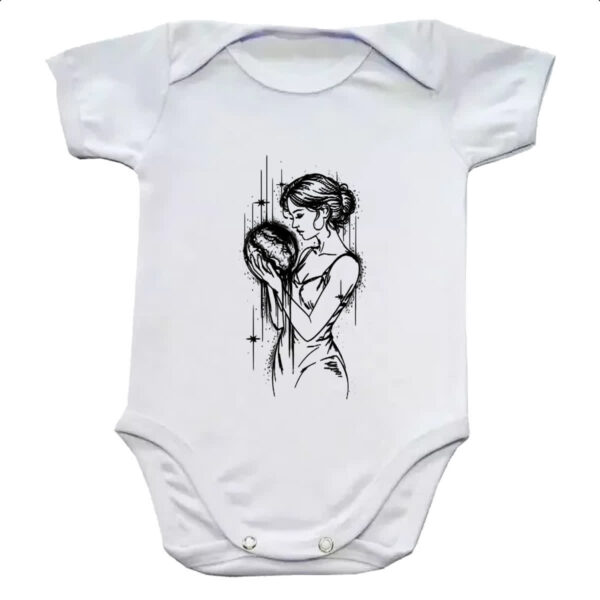Body infantil Mae natureza linear arte