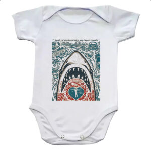 Body infantil Nostalgia Tubarao Poster Arte