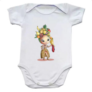 Body infantil Carmen Miranda Arara Caricatura