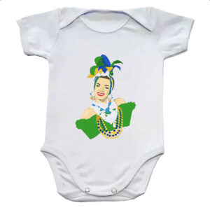 Body infantil Carmen Miranda Ilustracao