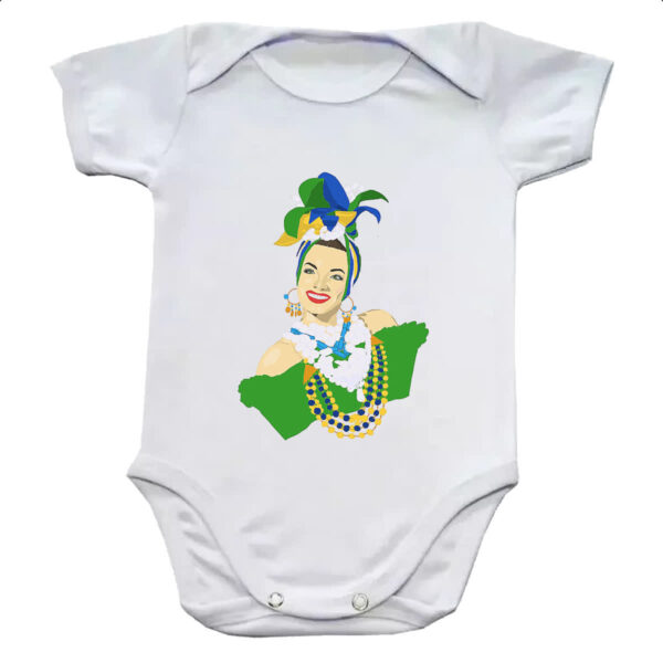 Body infantil Carmen Miranda Ilustracao