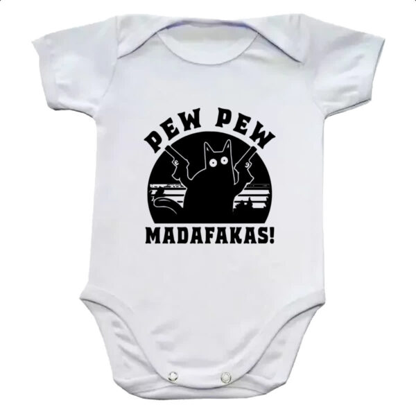 Body infantil Gato Pew Pew Madafakas