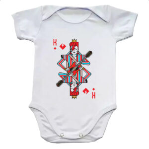 Body infantil Baralho Rei David Bowie