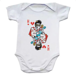 Body infantil Baralho Rei Elvis