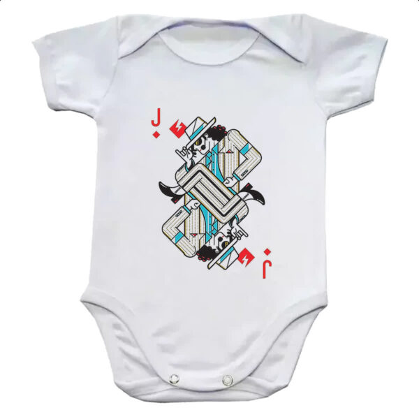 Body infantil Baralho Valete Michael Jackson