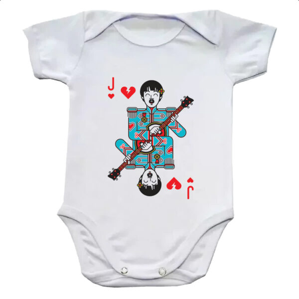 Body infantil Baralho Valete Paul McCartney