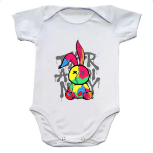 Body infantil Coelho Grafite