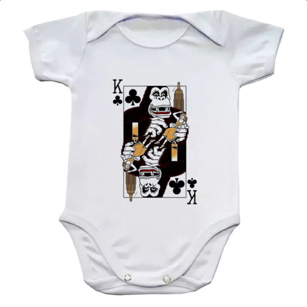 Body infantil Baralho Rei King Kong Parodia
