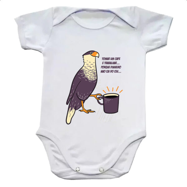 Body infantil Carcara Cafe Trabalho