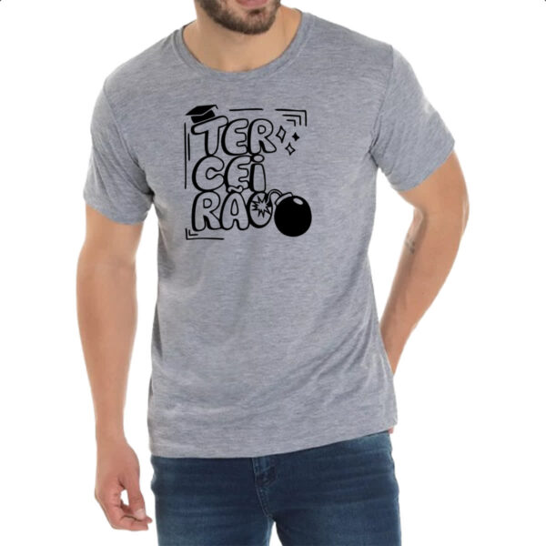 Camiseta Cinza Terceirao Bomba - Imagem 2