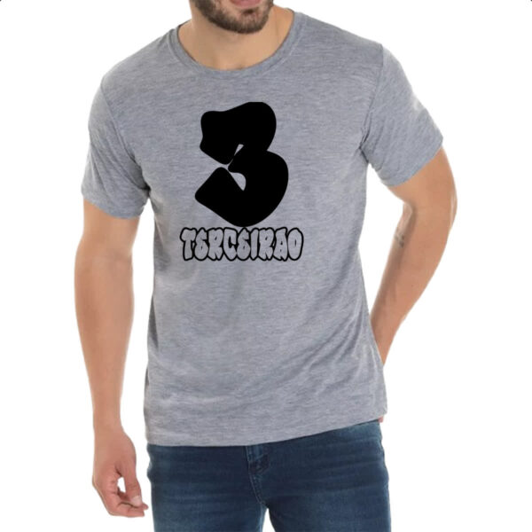 Camiseta Cinza Terceirao Grafite art - Imagem 2