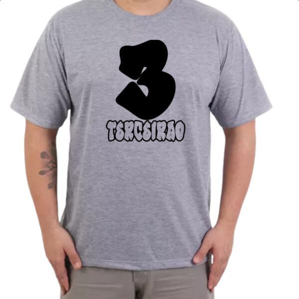 Camiseta Cinza Terceirao Grafite art - Imagem 3