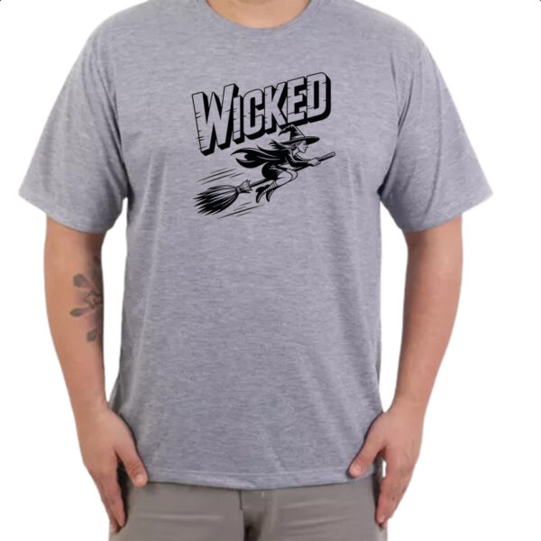 Camiseta Cinza Bruxa Wicked - Imagem 3