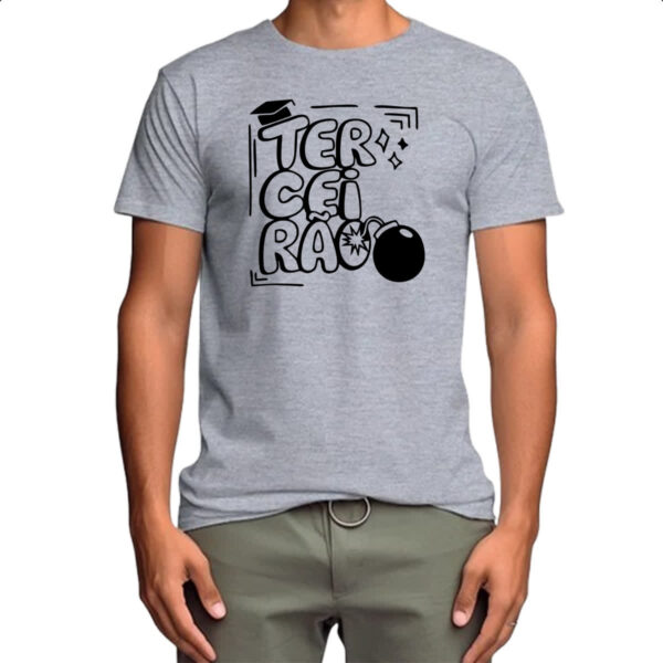 Camiseta Cinza Terceirao Bomba - Imagem 4
