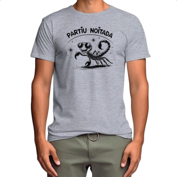Camiseta Cinza Partiu Noitada Escorpiao - Imagem 4