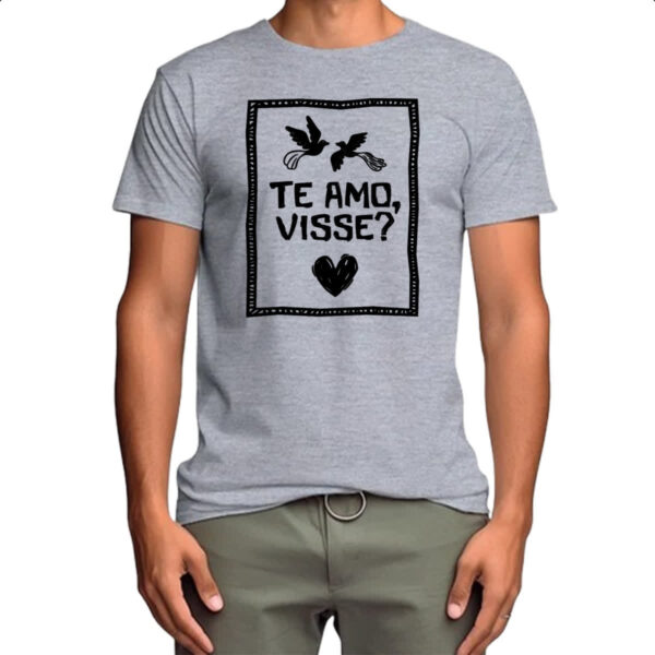 Camiseta Cinza Nordeste Te Amo Visse - Imagem 4