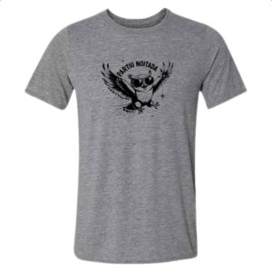 Camiseta Cinza Partiu Noitada Coruja