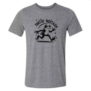 Camiseta Cinza Partiu Noitada Sapo