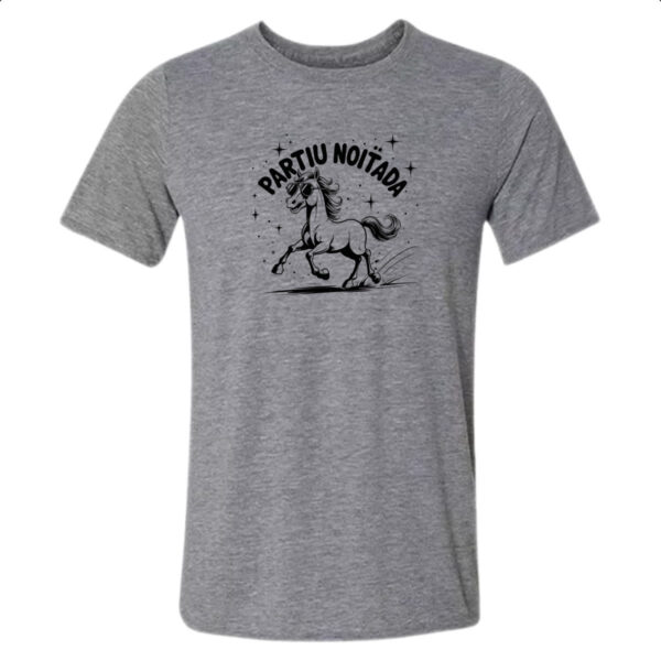 Camiseta Cinza Partiu Noitada Cavalo