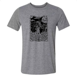 Camiseta Cinza O Espantalho Black White Arte