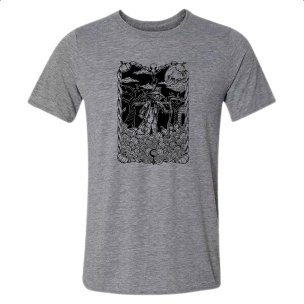 Camiseta Cinza O Espantalho Black White Arte