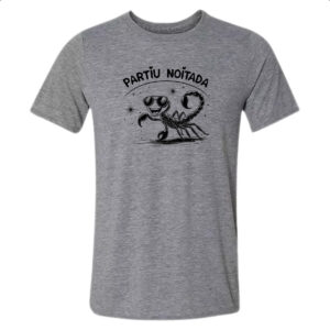 Camiseta Cinza Partiu Noitada Escorpiao