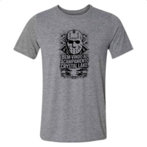 Camiseta Cinza Bem vindo a Cristal Lake