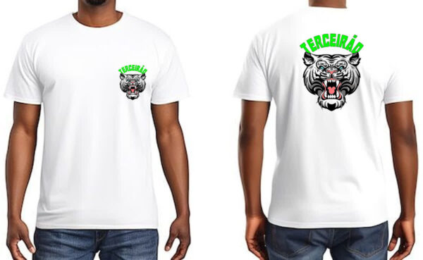 Camiseta Unissex Terceirao Tigre rugindo FC - Imagem 3