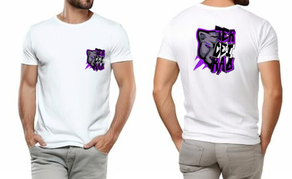 Camiseta Unissex Terceirao Pantera rosto FC - Imagem 4